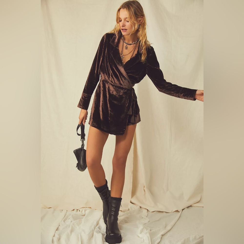 NWT Free People faux wrap romper